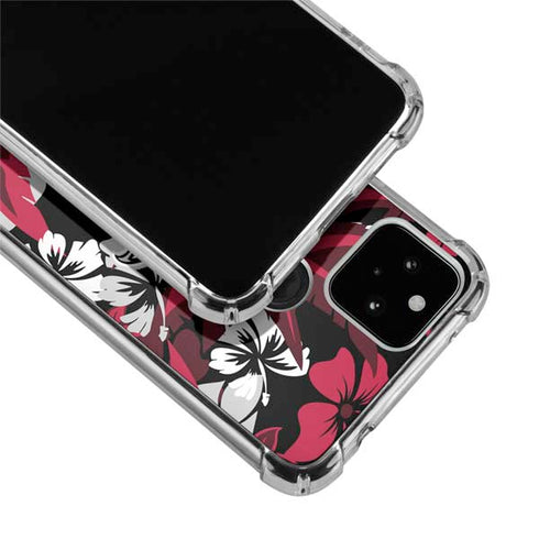 NFL Atlanta Falcons Tropical Print Google Pixel 5 Clear Case